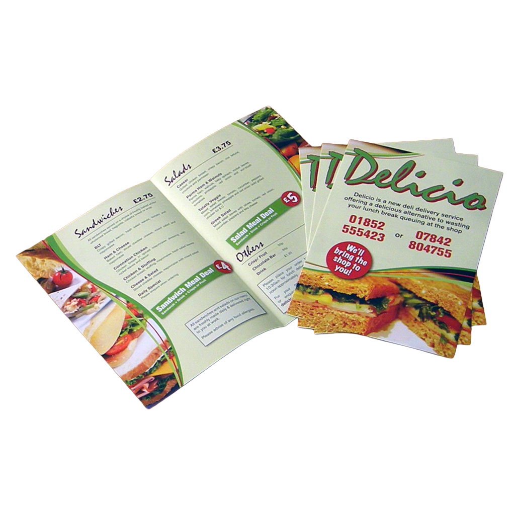 הדפסת תפריטים